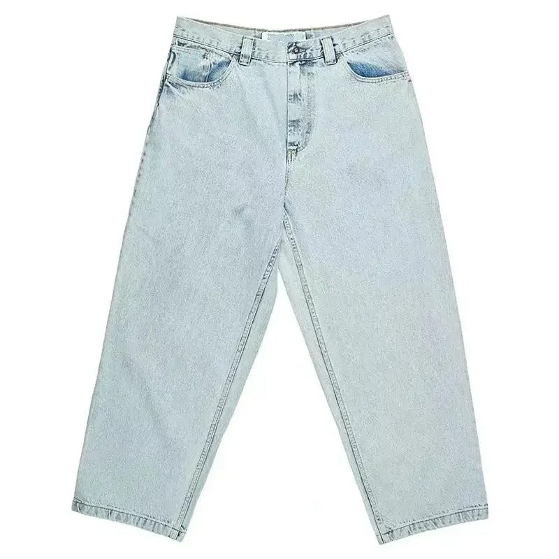 Wearclo | Men's Baggy Jeans | Wide Leg Skater Denim