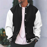 Wearclo | Men's Varsity Contrast Sleeve Jacket