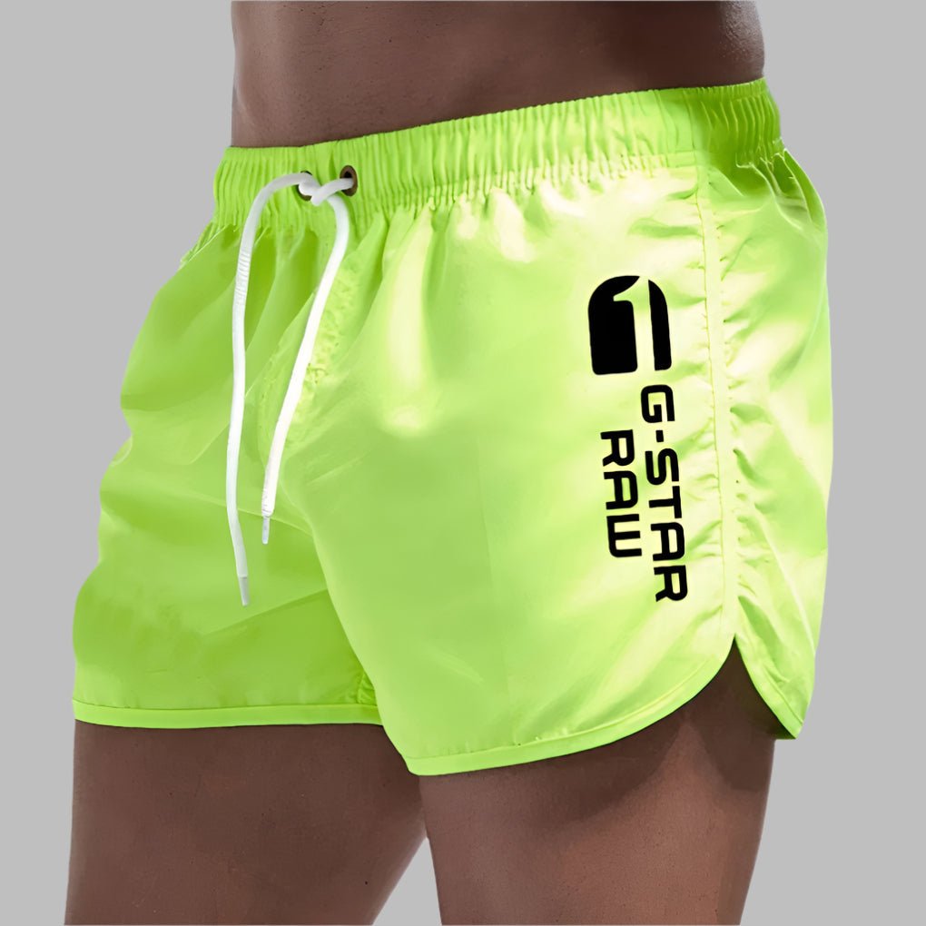 Wearclo | Men's Beach Shorts with Graphic Logo