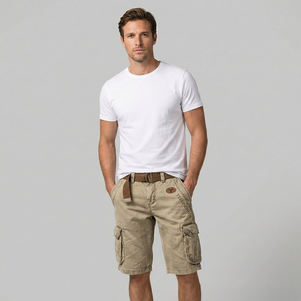 Wearclo | Men's Cargo Shorts with Multiple Pockets
