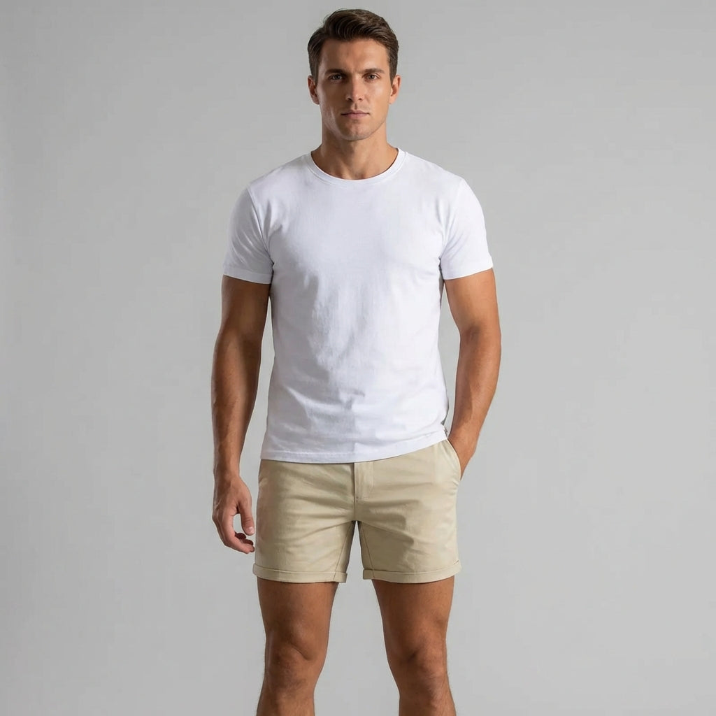 Wearclo | Men's Chino Shorts - Classic Fit - Summer Essential