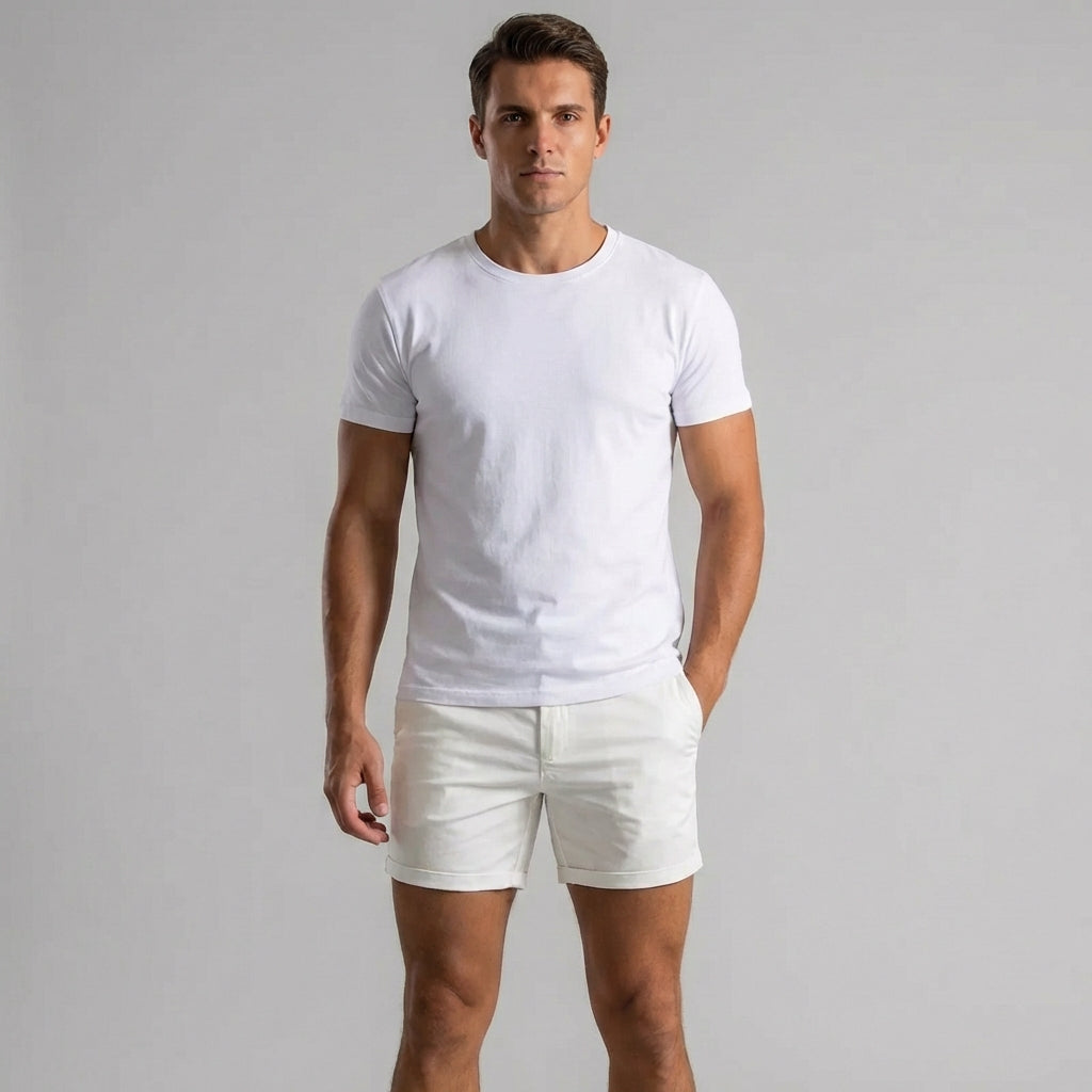 Wearclo | Men's Chino Shorts - Classic Fit - Summer Essential