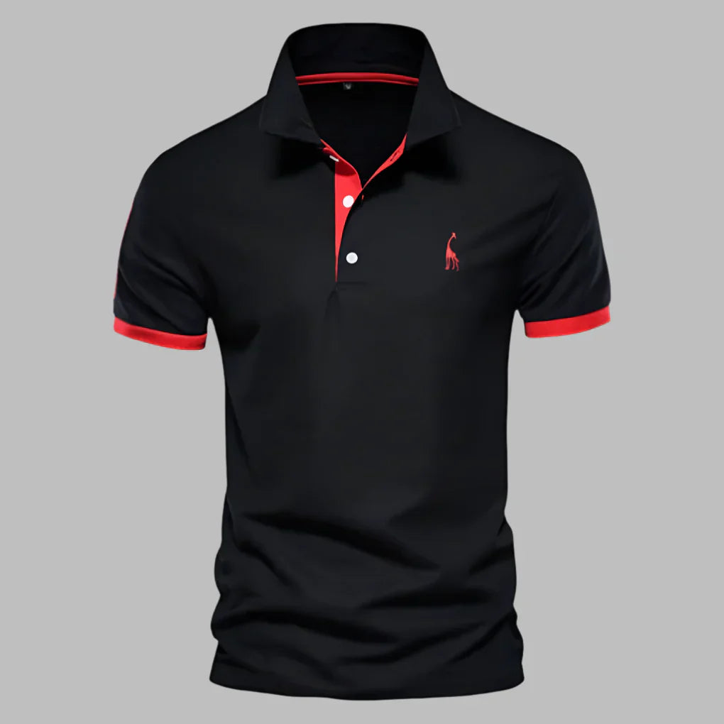 Wearclo | Men's Contrast Trim Polo Shirt