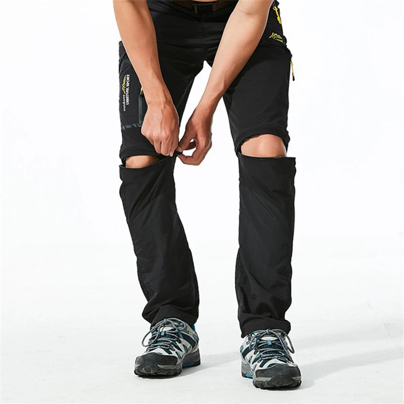 Wearclo | Men's Convertible Outdoor Pants with Zip-Off Legs