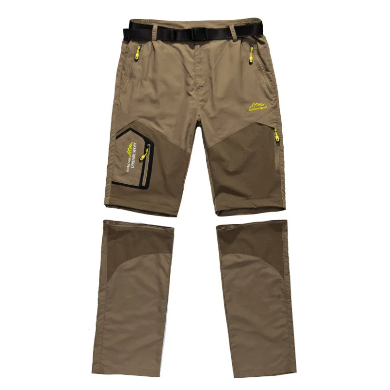 Wearclo | Men's Convertible Outdoor Pants with Zip-Off Legs