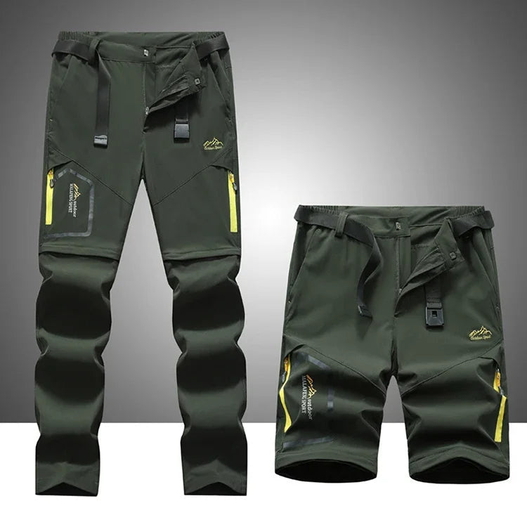 Wearclo | Men's Convertible Outdoor Pants with Zip-Off Legs