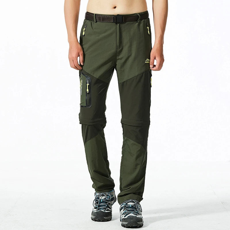 Wearclo | Men's Convertible Outdoor Pants with Zip-Off Legs