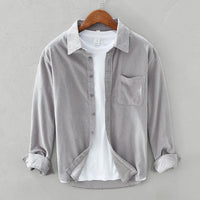 Wearclo | Men's Textured Corduroy Button-Up
