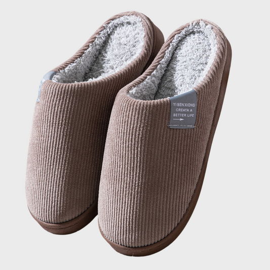 Wearclo | Men's Cozy Slippers - Soft Lined House Shoes