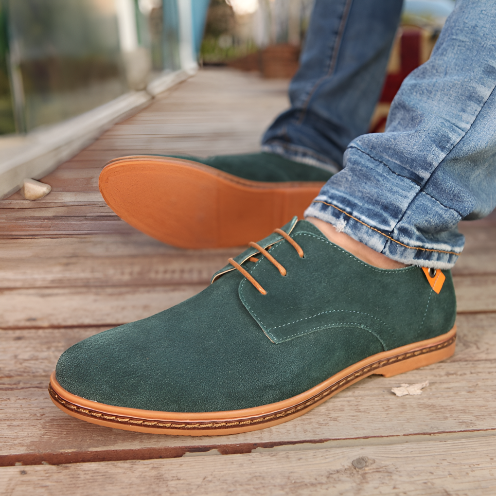 Wearclo | Men's Derby Shoes with Lace-Up Front