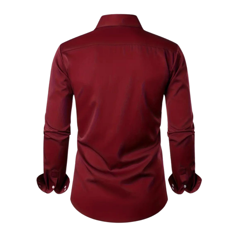 Wearclo | Men's Dress Shirt with Paisley Detail