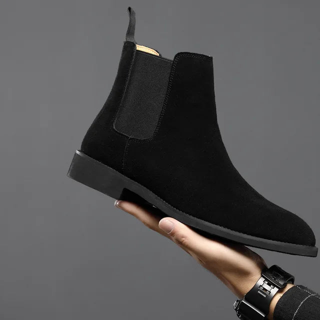 Wearclo | Men's Elastic Side Chelsea Boots
