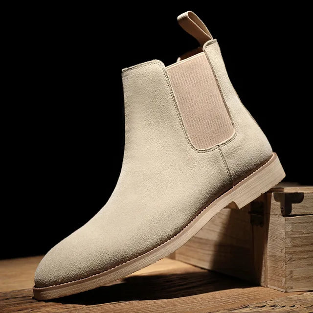 Wearclo | Men's Elastic Side Chelsea Boots