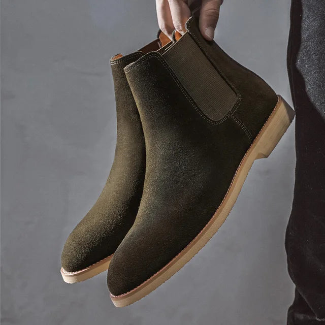 Wearclo | Men's Elastic Side Chelsea Boots