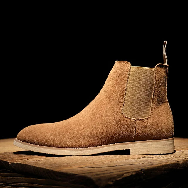 Wearclo | Men's Elastic Side Chelsea Boots