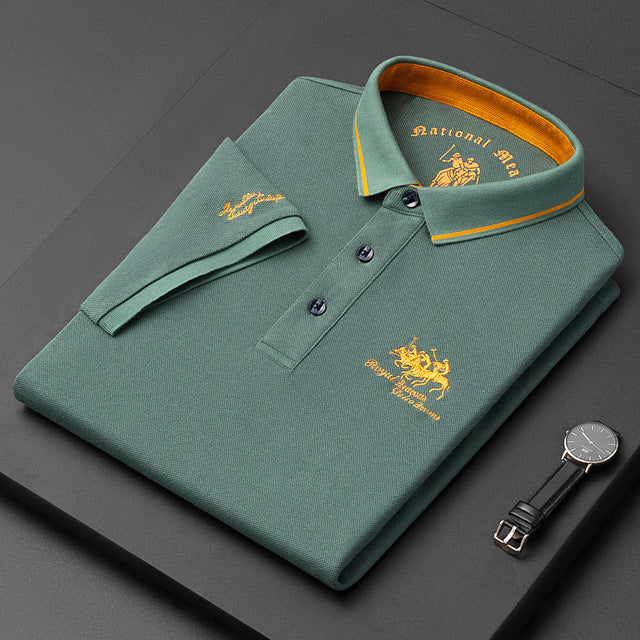 Wearclo | Men's Embroidered Polo Shirt