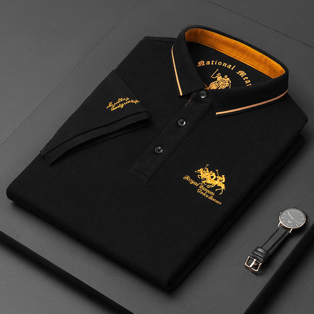 Wearclo | Men's Embroidered Polo Shirt