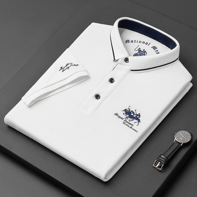 Wearclo | Men's Embroidered Polo Shirt
