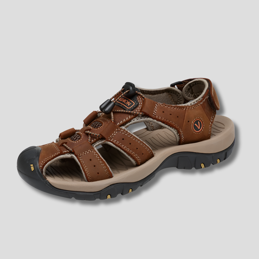 Wearclo | Men's Fisherman Sandals with Adjustable Toggle Laces