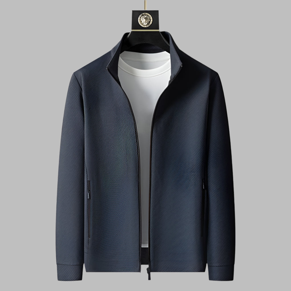 Wearclo | Men's Full Zip Tracksuit Set with Ribbed Texture