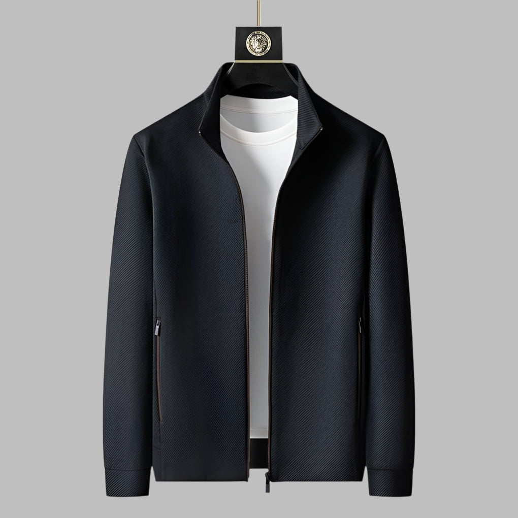 Wearclo | Men's Full Zip Tracksuit Set with Ribbed Texture