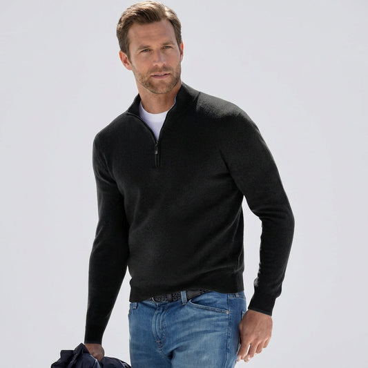Wearclo | Men's Half-Zip Pullover Sweater