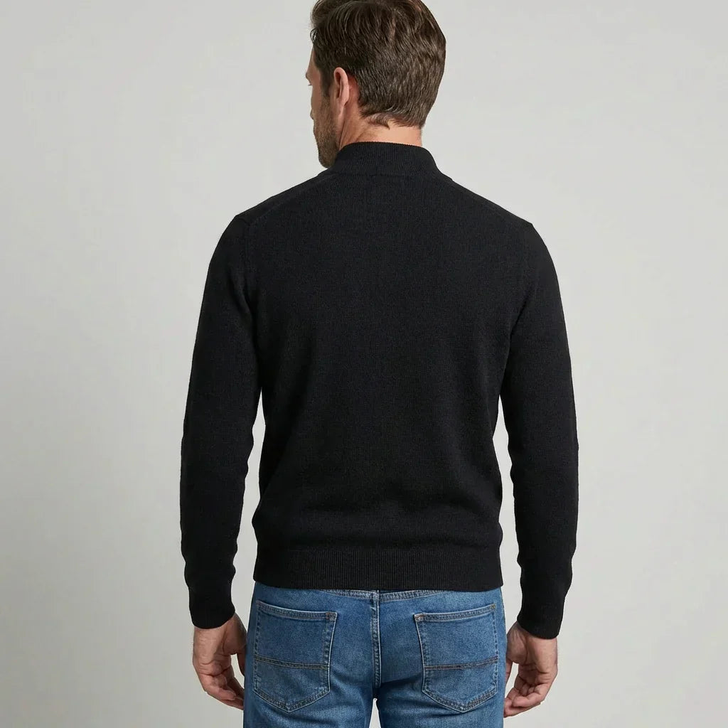 Wearclo | Men's Half-Zip Pullover Sweater