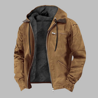 Men's Fleece-Lined Hooded Jacket with Comfort & Style