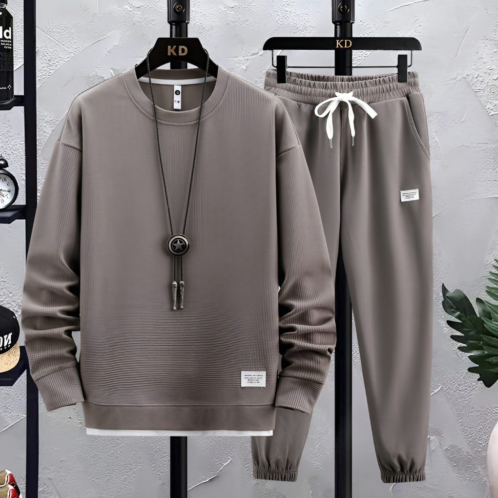 Wearclo | Men's Jogging Suit Casual Two-Piece Athleisure Set