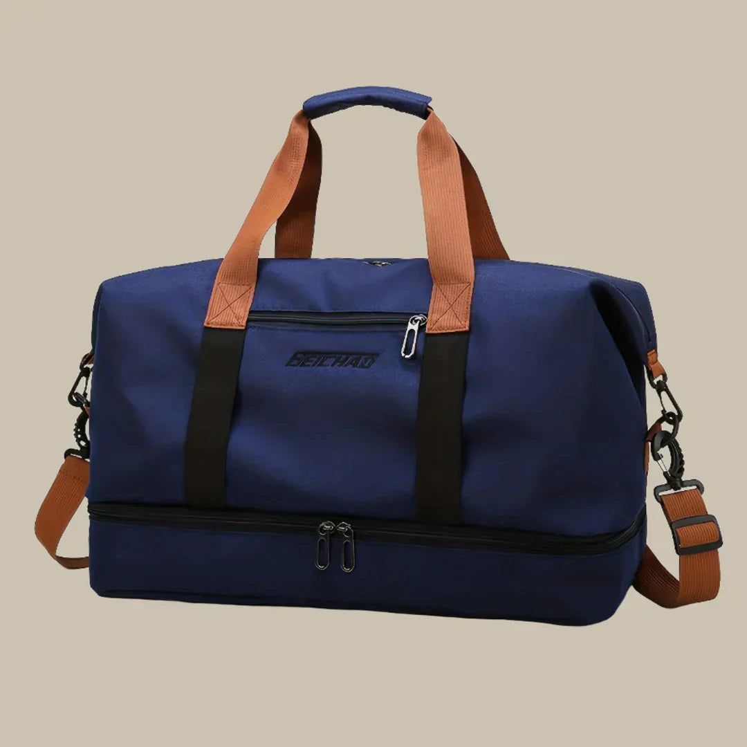 Wearclo | Men's Large Travel Duffel Bag with Shoe Compartment