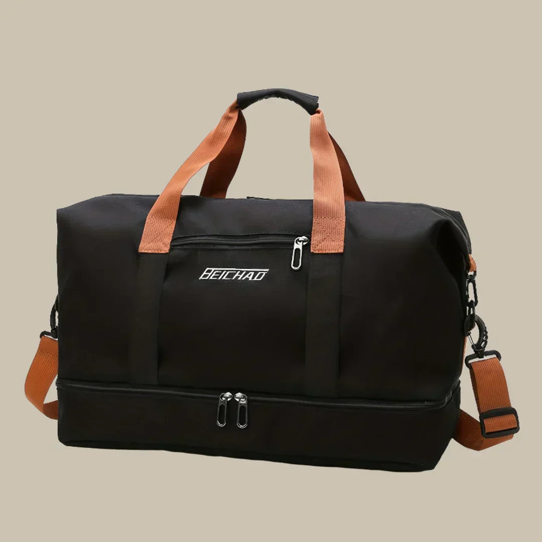 Wearclo | Men's Large Travel Duffel Bag with Shoe Compartment