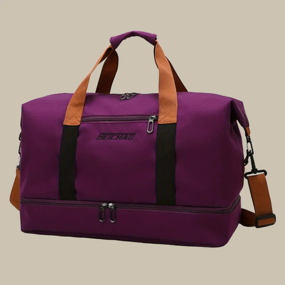 Wearclo | Men's Large Travel Duffel Bag with Shoe Compartment
