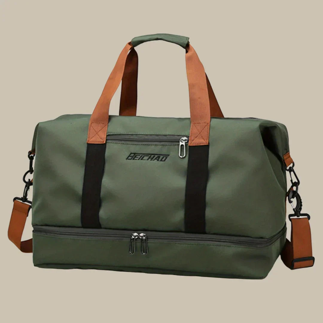 Wearclo | Men's Large Travel Duffel Bag with Shoe Compartment