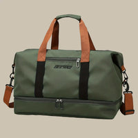 Wearclo | Men's Large Travel Duffel Bag with Shoe Compartment