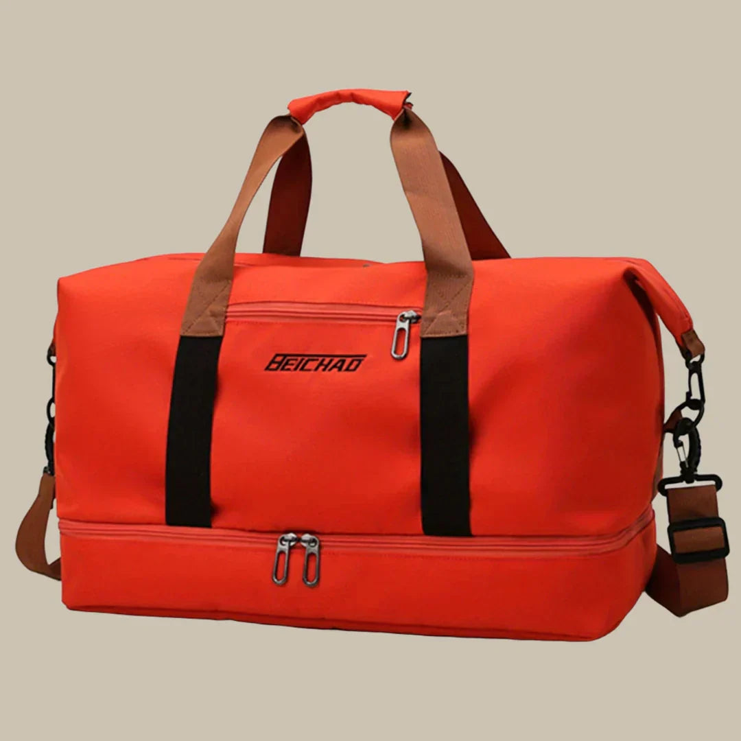 Wearclo | Men's Large Travel Duffel Bag with Shoe Compartment