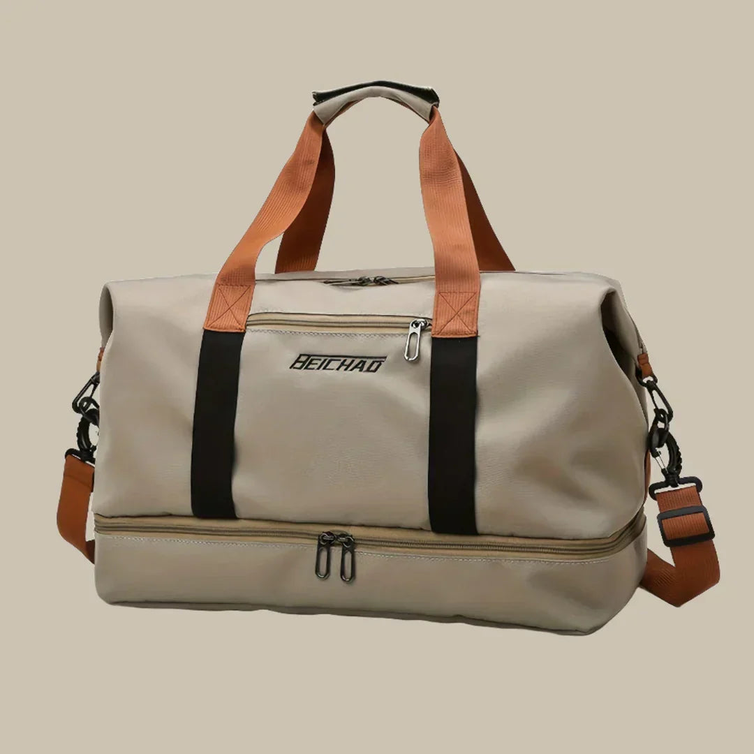 Wearclo | Men's Large Travel Duffel Bag with Shoe Compartment