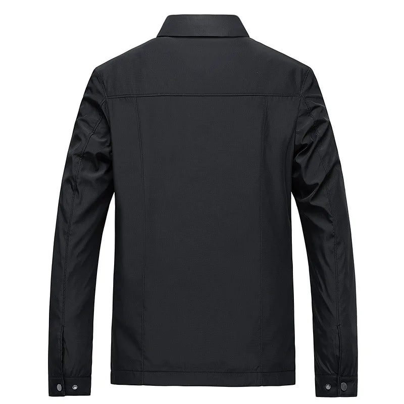 Wearclo | Men's Lightweight Waterproof Jacket with Checked Lining