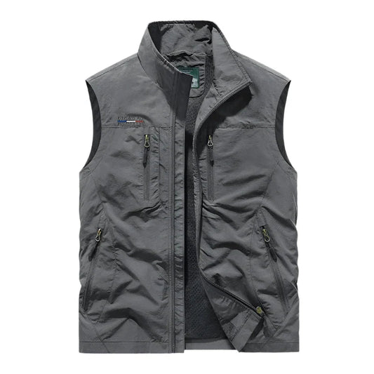 Wearclo | Men's Lightweight Waterproof Vest with Zip Pockets