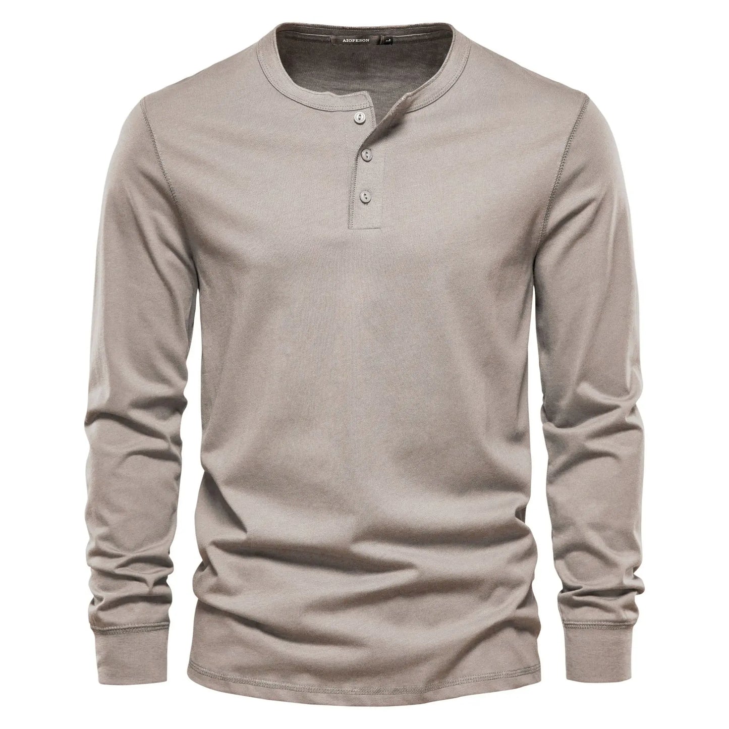 Wearclo | Men's Long Sleeve Henley T-Shirt