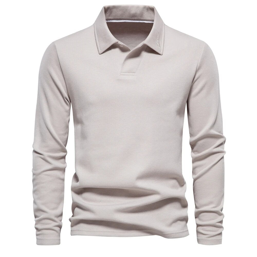 Wearclo | Men's Long Sleeve Polo Shirt