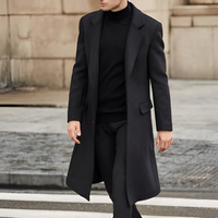 Wearclo | Men's Refined Warm Wool Overcoat