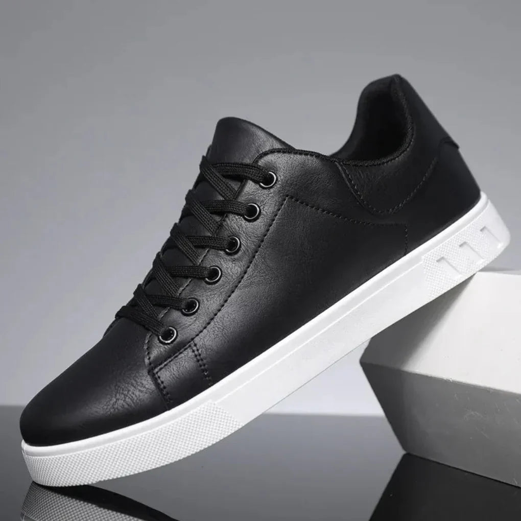 Wearclo | Men's Low Top Sneakers with Metal Toe Cap