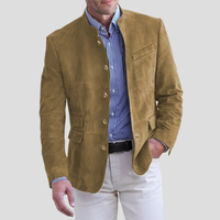 Wearclo | Men's Mandarin Collar Blazer