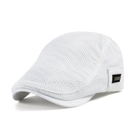 Wearclo | Men's Mesh Flat Cap Breathable Driver Hat