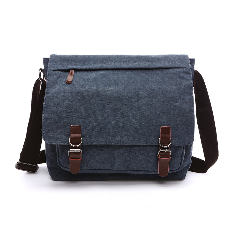 Wearclo | Men's Messenger Bag with Buckle Flap