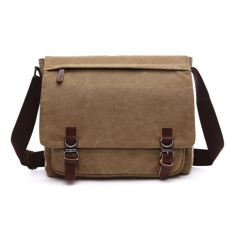 Wearclo | Men's Messenger Bag with Buckle Flap