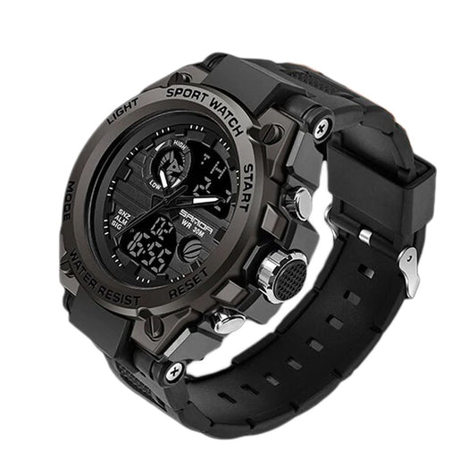 Wearclo | Men’s Military Watch with Analog Digital Display and Features