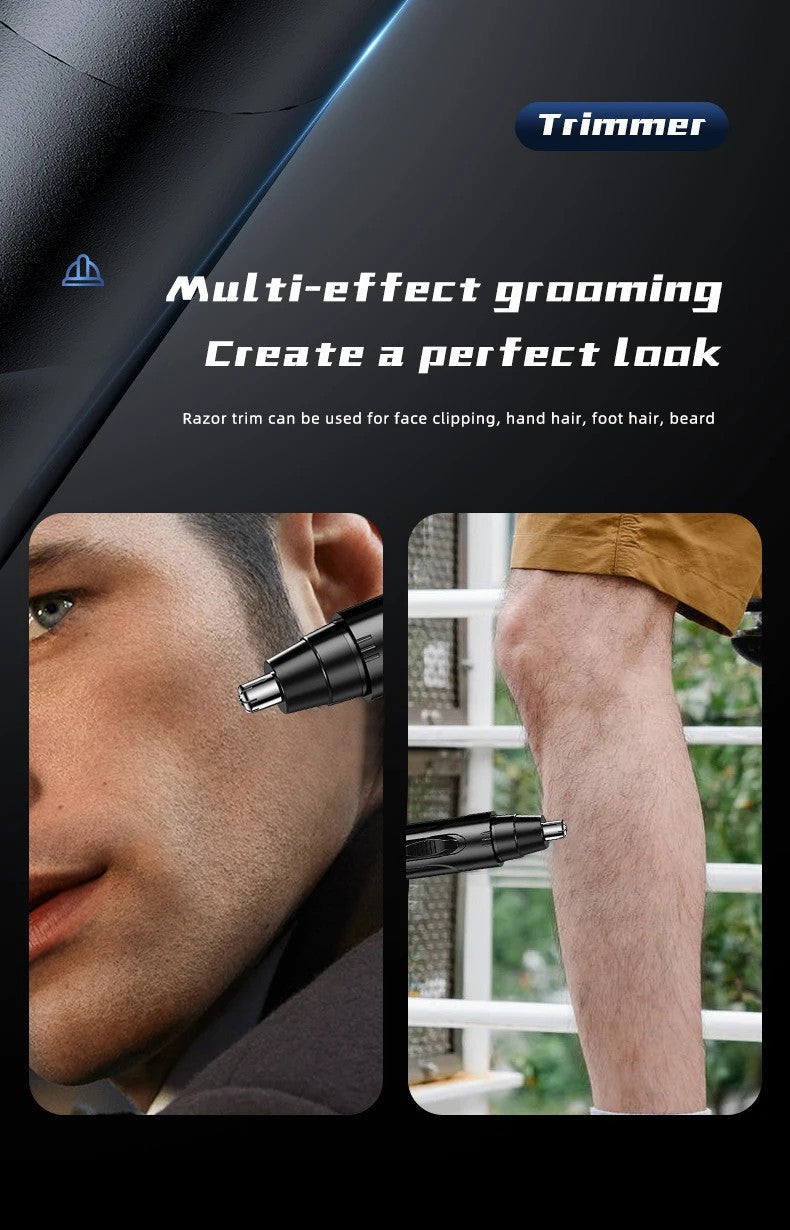 Wearclo | Men's Nose Ear Hair Trimmer with Rotating Blade