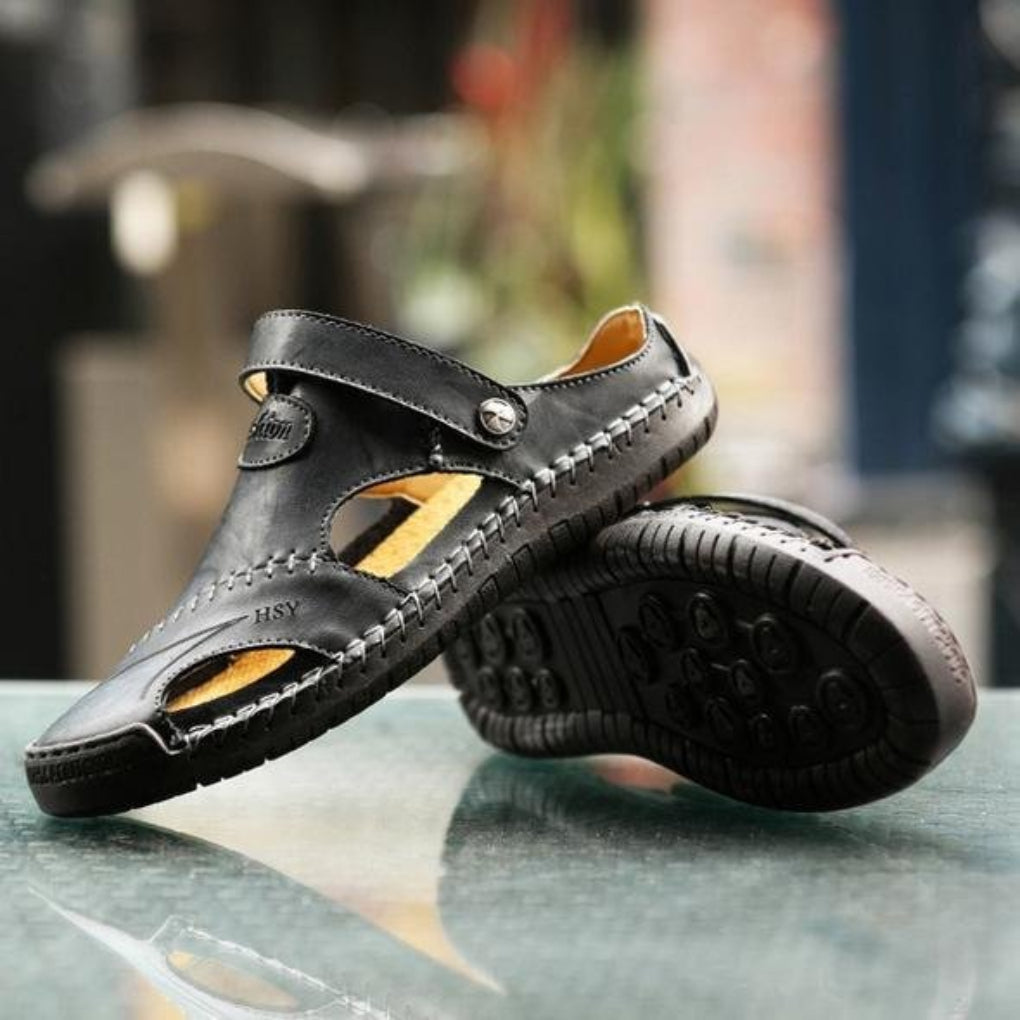 Wearclo | Men's Open Toe Stitch Sandals