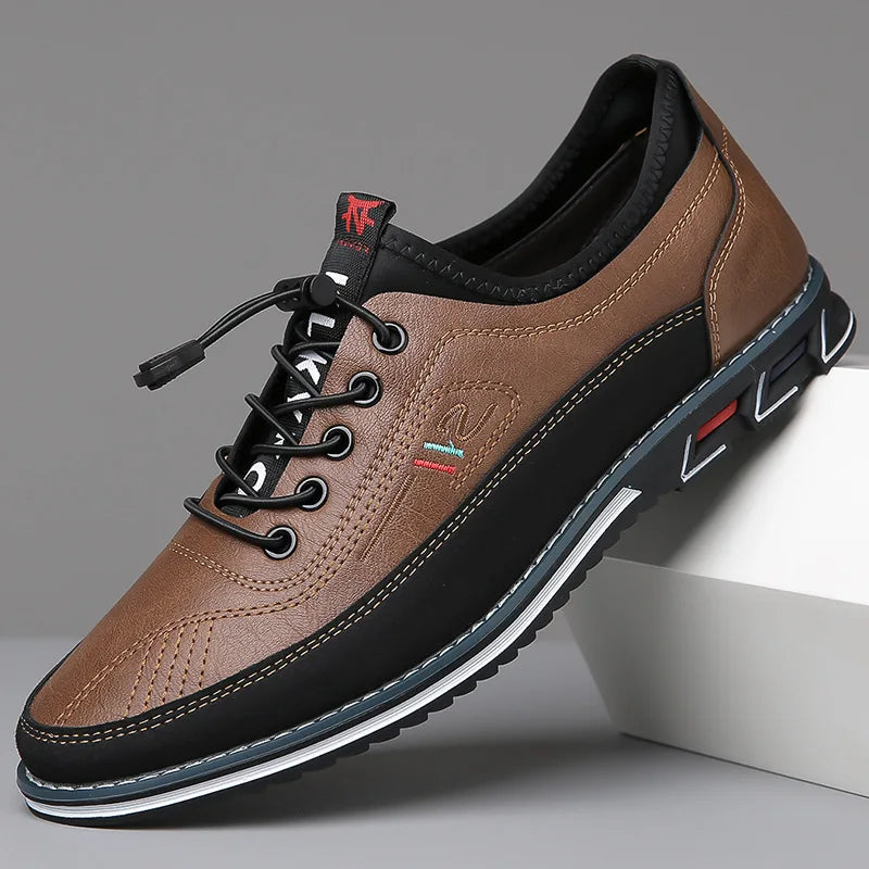 Wearclo | Men's Oxford Shoes - Stylish Lace-Up